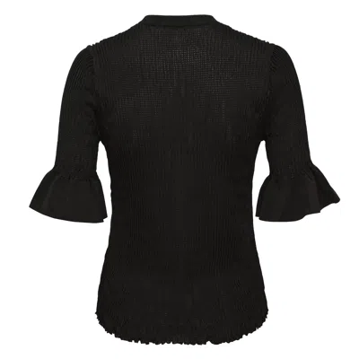 Jil Sander Short Sleeve Superfine Shiny T-shirt In Black