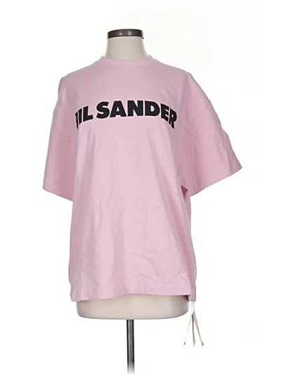 Pre-owned Jil Sander Short Sleeve T-shirt In Pink