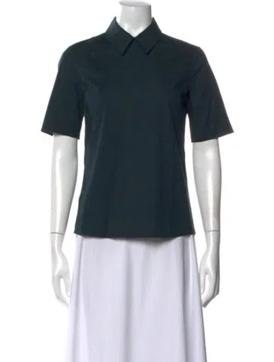 Pre-owned Jil Sander Short Sleeve Top In Green