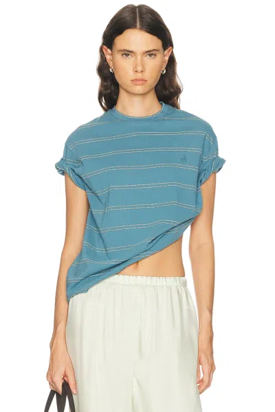 Jil Sander Short Sleeve T-shirt In Blue