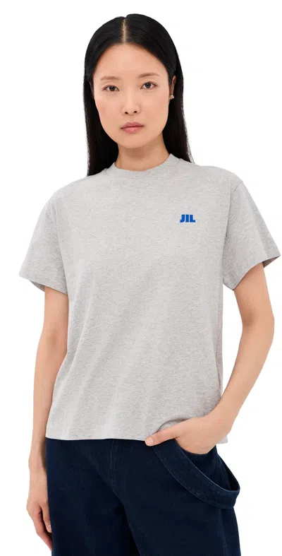 Jil Sander Short Sleeve T-shirt Pale Grey In Gray