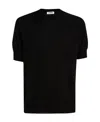 Jil Sander Short-sleeve Wool T-shirt In Black