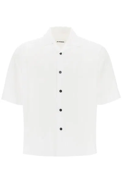 Jil Sander Short-sleeved Boxy Fit In Bianco