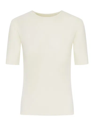 Jil Sander Short-sleeved Crepe T-shirt In Multi