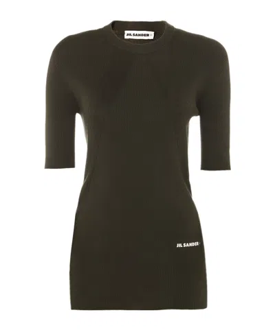 JIL SANDER JIL SANDER SHORT-SLEEVED CREWNECK JUMPER