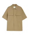 Jil Sander Short-sleeved Organic Cotton Shirt In Green