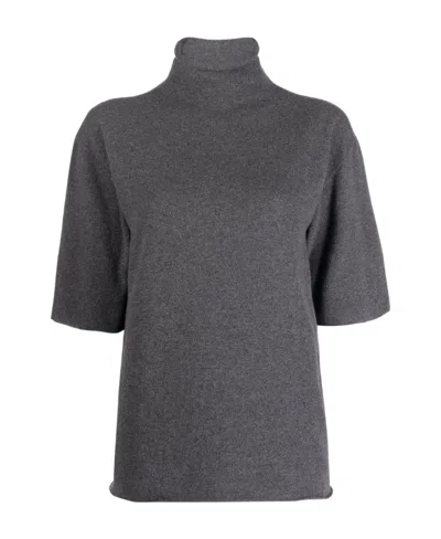 JIL SANDER JIL SANDER TURTLENECK SHORT-SLEEVED TOP