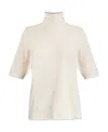 Jil Sander Cashmere Turtleneck Sweater In White