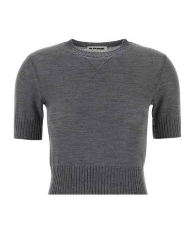 JIL SANDER SHORT-SLEEVED SWEATER