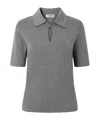 Jil Sander Short-sleeved Sweater In Gray