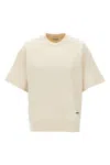 Jil Sander Short Sleeved Sweatshirt In Neutral