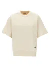 Jil Sander Short Sleeved Sweatshirt In Neutral