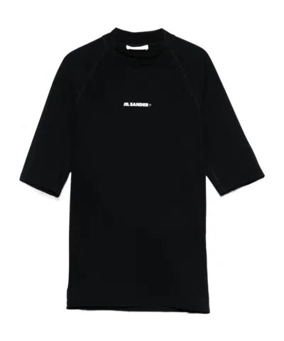 Jil Sander Short-sleeved T-shirt In Black