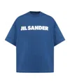 Jil Sander Crew Neck T-shirt With Short Sleeves In Blue