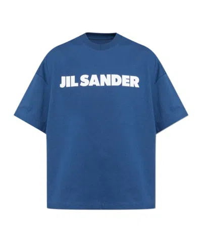 Jil Sander Short-sleeved T-shirt In Blue