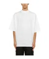 Jil Sander Mock-neck Oversized T-shirt In White