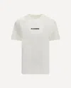 Jil Sander Short-sleeved T-shirt With Printed Logo In White