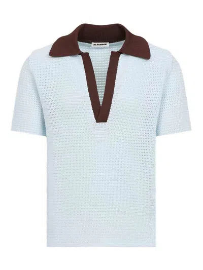 JIL SANDER SHORT SLEEVES KNIT POLO