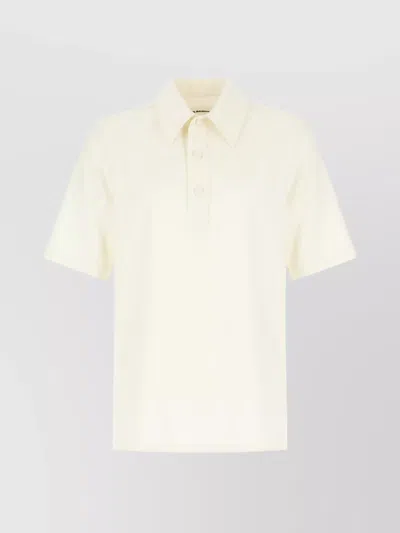 Jil Sander Short Sleeves Wool Shirt