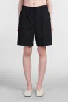 Jil Sander Shorts In Black Cotton