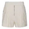 Jil Sander Textured-finish Shorts In Beige