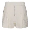Jil Sander Textured-finish Shorts In Beige