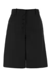 Jil Sander Tailored Cotton Shorts In Black