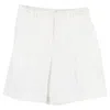Jil Sander Shorts In White Cotton In White
