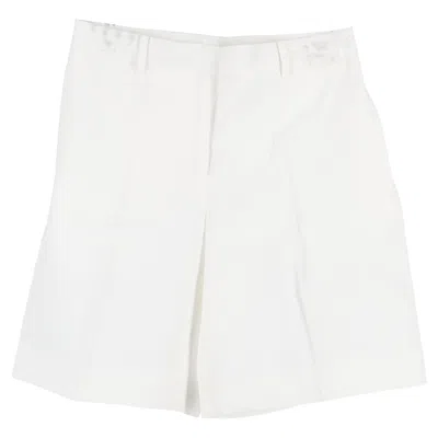 Jil Sander Shorts In White Cotton
