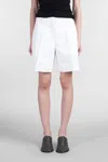 Jil Sander Shorts In White Linen