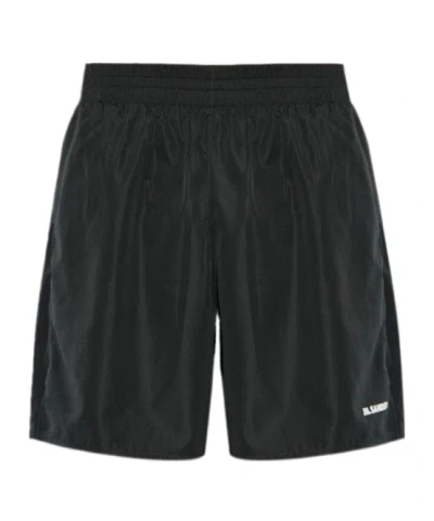 Jil Sander Shorts Mit Logo In Black