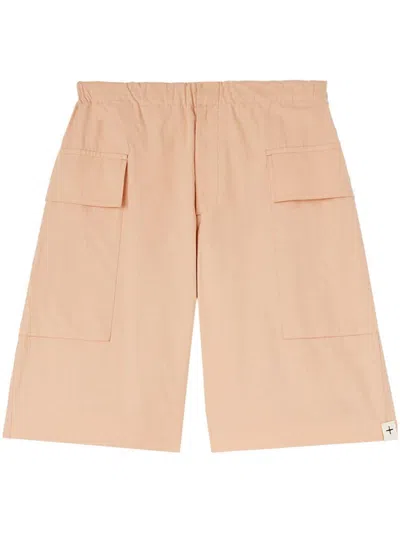 Jil Sander Cotton Cargo Shorts In Pink