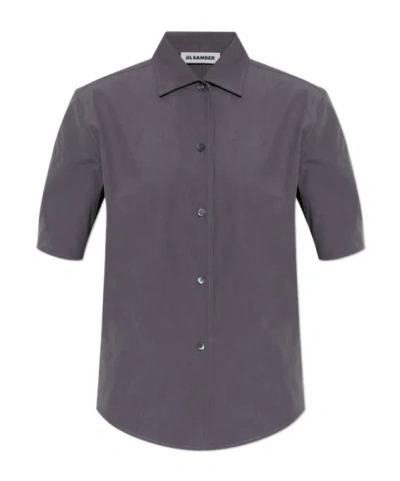 Jil Sander Short Sleeve Shirt In Gray