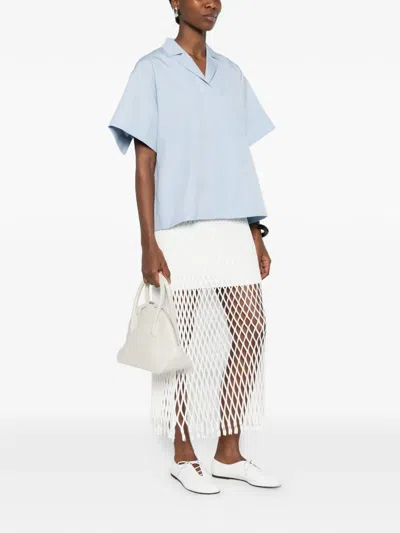 Jil Sander Short-sleeve Shirt In Blue