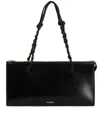 Jil Sander Borsa A Spalla Rectangular Braided Tote In Black