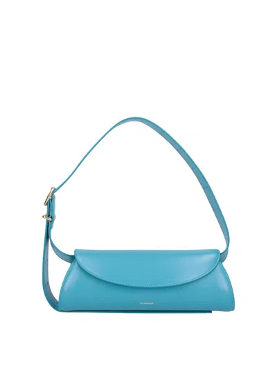 Jil Sander Shoulder Bag Cannoli In Blue