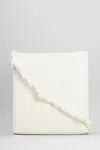 Jil Sander Shoulder Bag In White Leather In Ivory