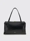 Jil Sander Women Black Leather Medium Goji Pillow Shoulder Bag In Black