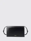 Jil Sander Tangle Wallet With Shoulder Strap In Black