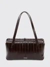 Jil Sander Small Bag With Top Handles And Texture In Brown
