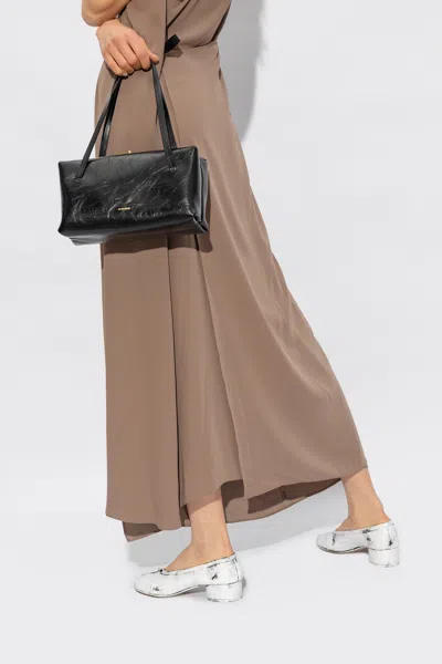 Jil Sander Shoulder Bag With Logo In Black