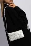Jil Sander All Day Buckle Metallic Shoulder Bag In Silver