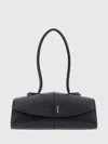 Jil Sander Structured Leather Shoulder Bag In Red