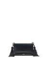 Jil Sander Tasseled Leather Shoulder Bag In Black