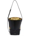 Jil Sander Black Curve Bucket Medium Bag In Black