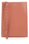 Jil Sander Women Pink Leather Small Tangle Shoulder Bag In Pink