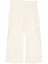 Jil Sander Side-button Straight-leg Trousers In Neutrals