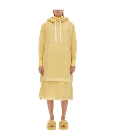 JIL SANDER JIL SANDER OVERSIZED FIT HOODIE