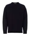 Jil Sander Crewneck Long-sleeved Jumper In Black