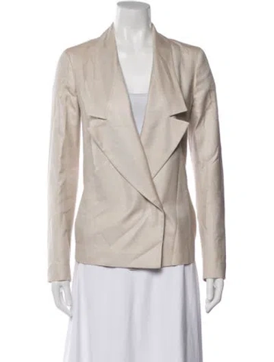 Pre-owned Jil Sander Silk Blazer In Neutrals